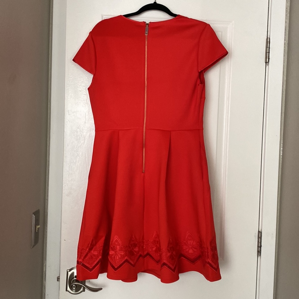 Coral Ted Baker Chesska Dress Size 5 (12) NWT - Picture 6 of 10